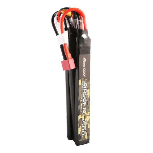 Gens ace 25C 1500mAh 3S1P 11.1V Nunchuck 3X Airsoft Gun Lipo Battery with T Plug - Image 3