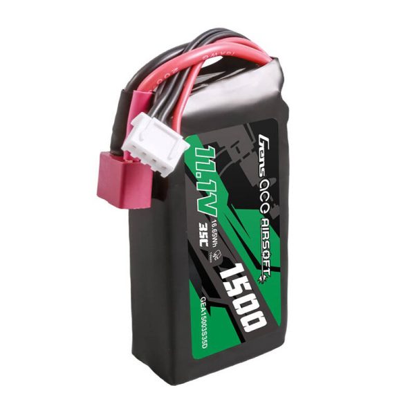 Gens ace 35C 1500mAh 3S1P 11.1V Airsoft Gun Lipo Battery with T Plug - Image 3