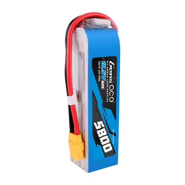 Gens ace 5800mAh 60C 18.5V 5S1P Lipo Battery Pack with XT90 plug - Image 4