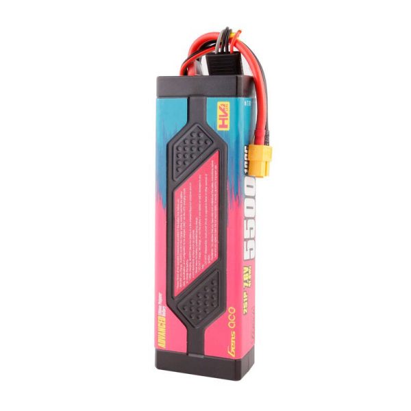 Gens ace Advanced 5500mAh 7.6V 100C 2S1P HardCase Lipo Battery Pack with XT60 - Image 4