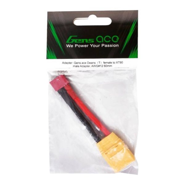 Gens ace Deans?T?female to XT90 male Adapter, AWG#12 60mm - Image 5