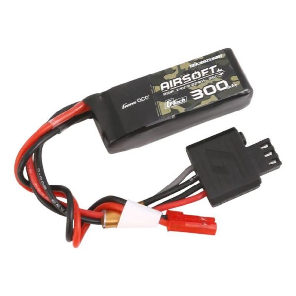 Gens ace G-Tech 35C 300mAh 2S1P 7.4V Airsoft Gun Lipo Battery with JST-SYP Plug - Image 2