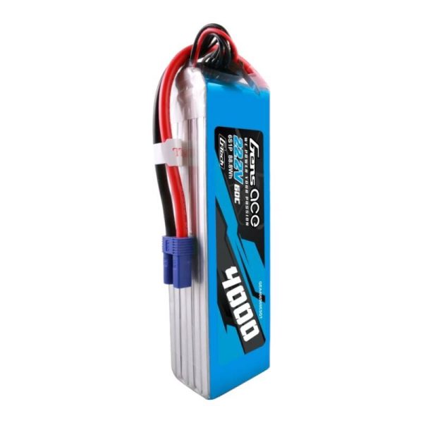 Gens ace G-Tech 4000mAh 22.2V 60C 6S1P Lipo Battery Pack with EC5 Plug - Image 4