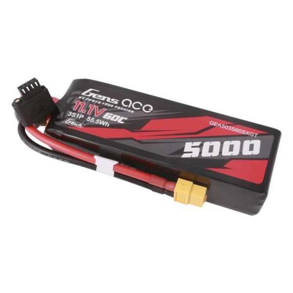Gens ace G-Tech 5000mAh 11.1V 60C 3S1P Short-Size Lipo With XT60 Plug - Image 3