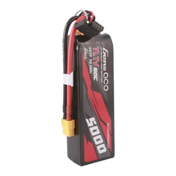 Gens ace G-Tech 5000mAh 11.1V 60C 3S1P Short-Size Lipo With XT60 Plug - Image 4