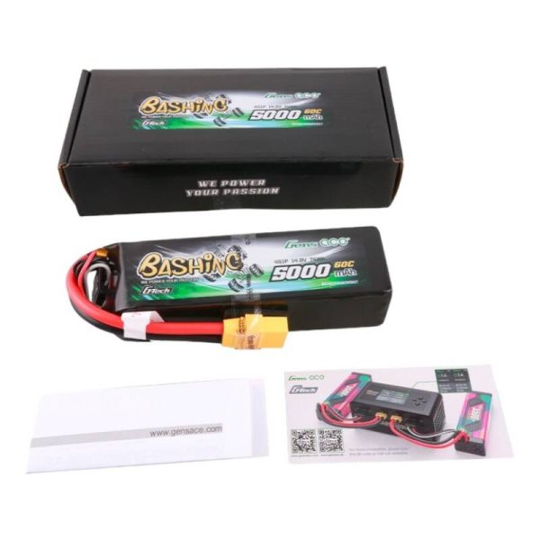 Gens ace G-Tech 5000mAh 14.8V 4S1P 60C Lipo Battery Pack with XT90 Plug-Bashing Series - Image 5