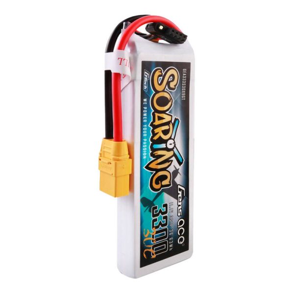 Gens ace G-Tech Soaring 3300mAh 11.1V 30C 3S1P Lipo Battery Pack with XT90 plug - Image 4