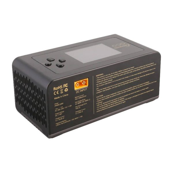 Gens Ace IMARS D300 G-Tech Channel AC/DC 300W/700W RC Battery Charger-EU Black - Image 4