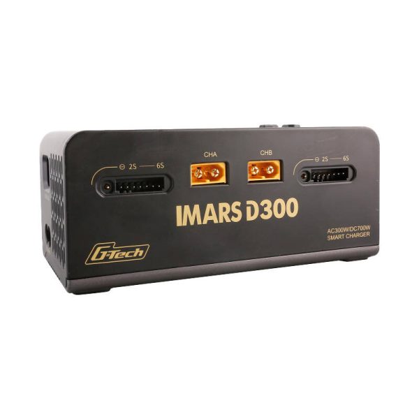 Gens Ace IMARS D300 G-Tech Channel AC/DC 300W/700W RC Battery Charger-EU Black - Image 5