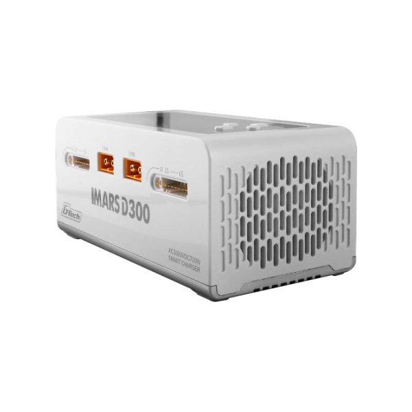 Gens Ace IMARS D300 G-Tech Channel AC/DC 300W/700W RC Battery Charger-EU White - Image 4