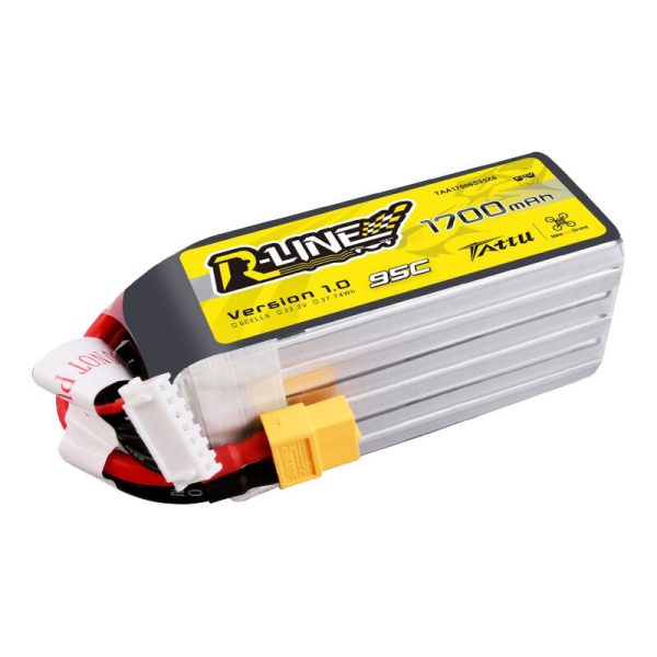 Tattu R-Line 22.2V 1700mAh 6S 95C Lipo Battery with XT60 Plug - Image 3