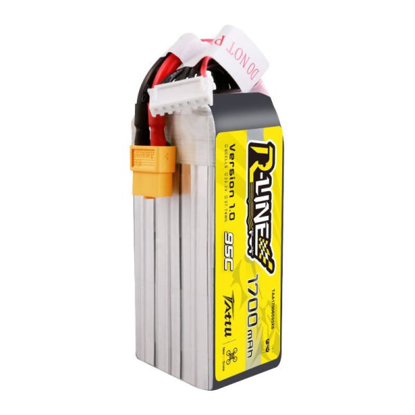 Tattu R-Line 22.2V 1700mAh 6S 95C Lipo Battery with XT60 Plug - Image 4