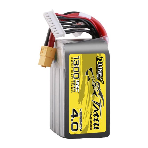 Tattu R-Line Version 4.0 1300mAh 29.6V 130C 8S1P Lipo Battery Pack with XT60 Plug — изображение 3