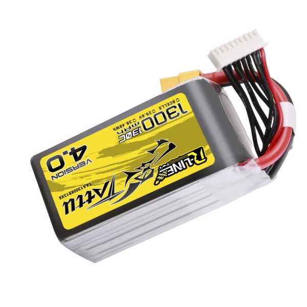 Tattu R-Line Version 4.0 1300mAh 29.6V 130C 8S1P Lipo Battery Pack with XT60 Plug — изображение 4