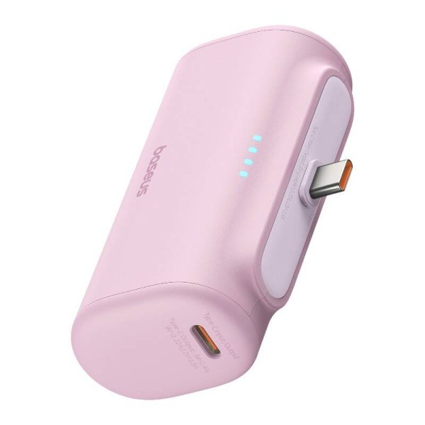 Powerbank Baseus Compact USB-C 5000mAh, 20W (pink) — изображение 2