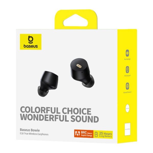 Earphones TWS Baseus Bowie E18 (black) - Image 6
