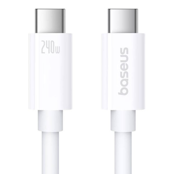 fast Charging Cable Baseus Superior 2 USB-C to USB-C 240W, 1,8m (white) - Image 2