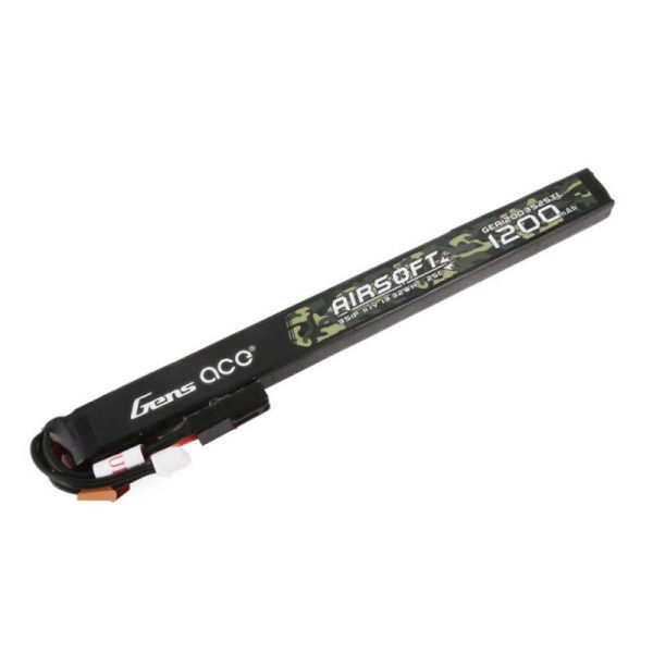 Gens ace 25C 1200mAh 3S1P 11.1V Airsoft Gun Lipo Battery with mini Tamiya Plug Long size - Image 2