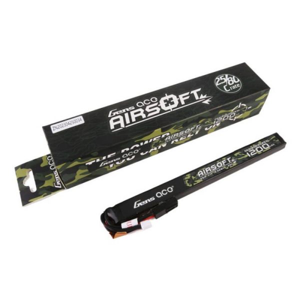 Gens ace 25C 1200mAh 3S1P 11.1V Airsoft Gun Lipo Battery with mini Tamiya Plug Long size - Image 4