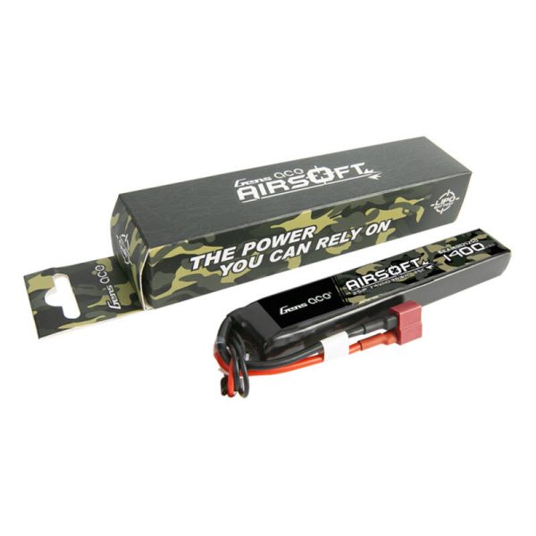 Gens ace 25C 1400mAh 2S1P 7.4V Airsoft Gun Lipo Battery with T Plug — изображение 3