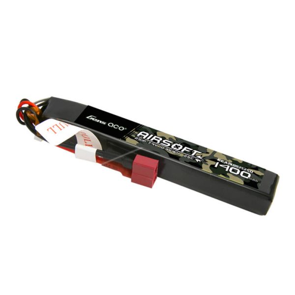 Gens ace 25C 1400mAh 2S1P 7.4V Airsoft Gun Lipo Battery with T Plug — изображение 2