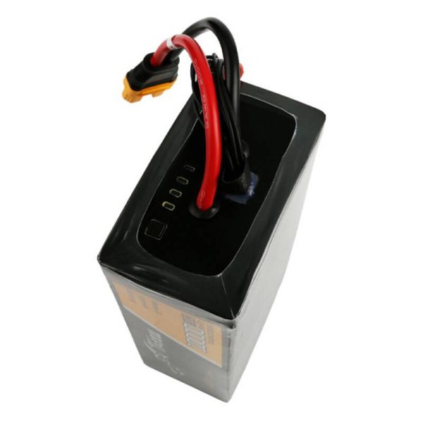 Tattu 10000mAh 44.4V 30C 12S1P Lipo Battery Pack with AS150U Plug - Image 4