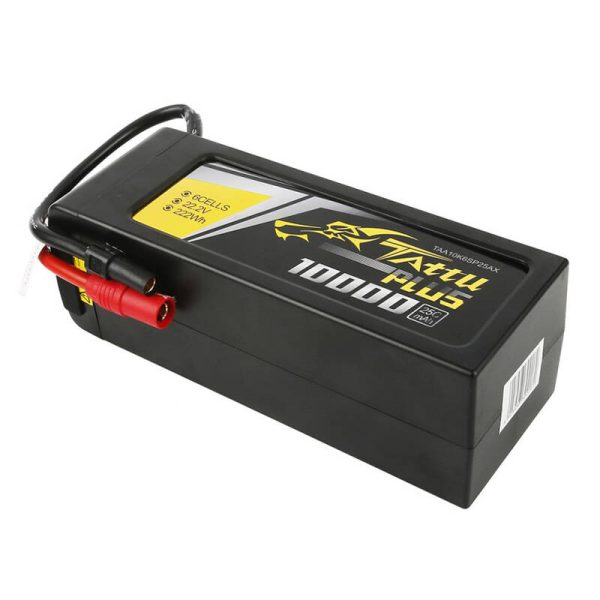Tattu Plus 10000mAh 22.2V 25C 6S1P Lipo Battery Pack with AS150+XT150 plug - Image 2