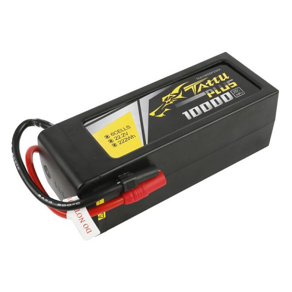 Tattu Plus 10000mAh 22.2V 25C 6S1P Lipo Battery Pack with AS150+XT150 plug - Image 4