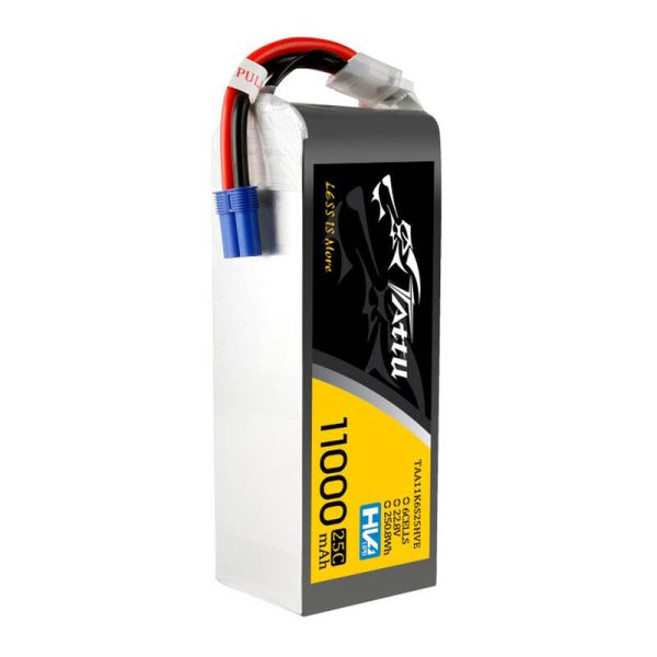 Tattu 11000MAH 22.8V HV 25C 6S1P Lipo Battery Pack with EC5 Plug - Image 3