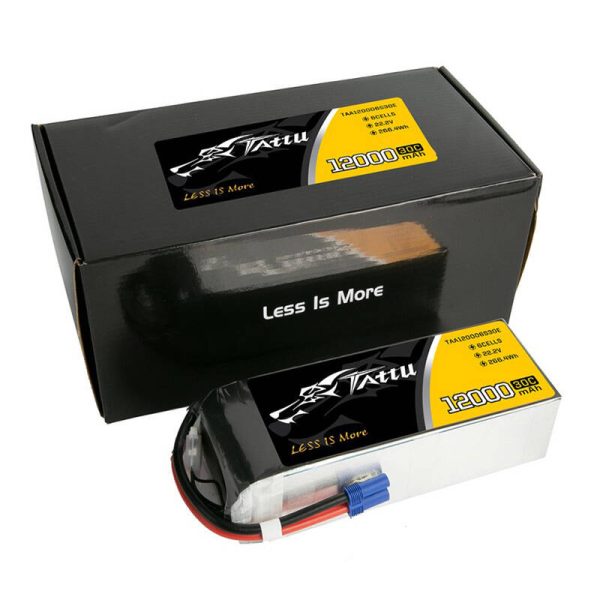 Tattu 12000mAh 22.2V 30C 6S1P UAV Lipo Battery Pack with EC5 plug - Image 4
