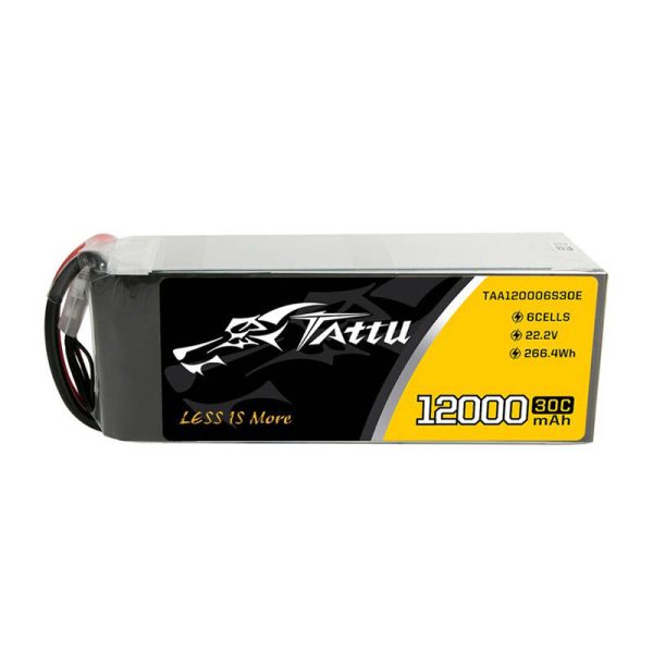 Tattu 12000mAh 22.2V 30C 6S1P UAV Lipo Battery Pack with EC5 plug - Image 2