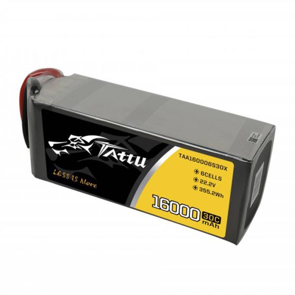Tattu 16000mAh 22.2V 30C 6S1P LiPo Battery Pack with XT90 Anti-spark Plug - Image 3