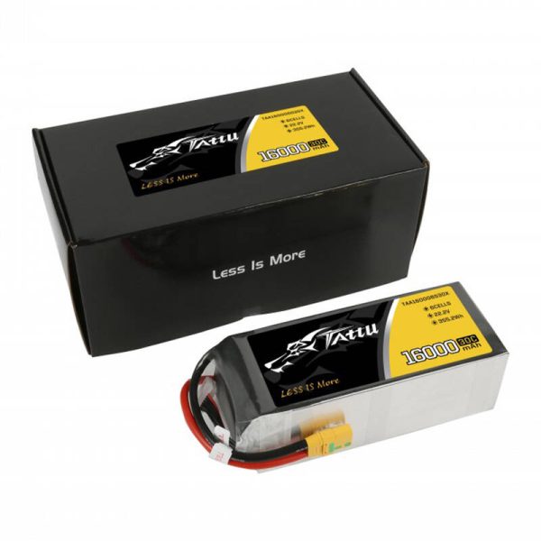 Tattu 16000mAh 22.2V 30C 6S1P LiPo Battery Pack with XT90 Anti-spark Plug - Image 4