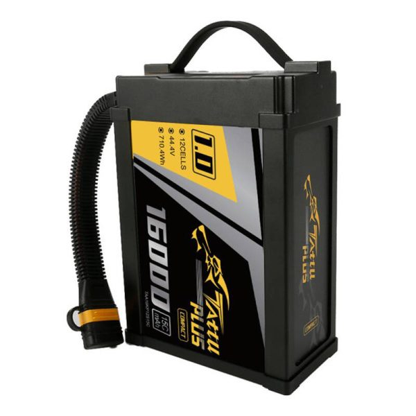 Tattu Plus 1.0 Compact version 16000mAh 12S 15C 44.4V Lipo battery pack with AS150U Plug - Image 3