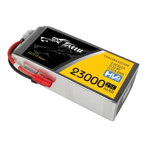 Tattu 23000mAh 22.8V 25C 6S1P Lipo Battery Pack With XT150+AS150 — изображение 2