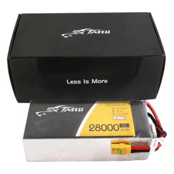 Tattu NMC 28000mAh 22.2V 5C 6S1P Lipo Battery Pack with XT90-S plug - Image 5