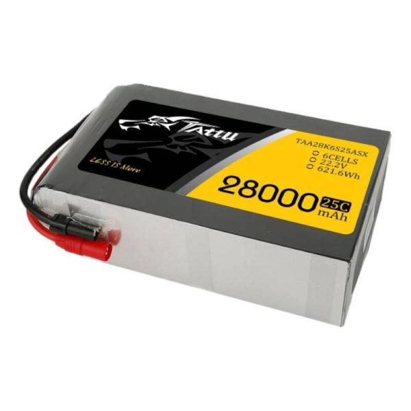 Tattu 28000mAh 22.2V 25C 6S1P Lipo Battery Pack with AS150+XT150 - Image 3