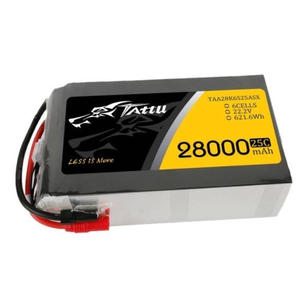 Tattu 28000mAh 22.2V 25C 6S1P Lipo Battery Pack with AS150+XT150 - Image 2