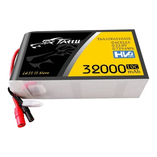 Tattu 32000mAh 22.2V 25C 6S1P Lipo Battery Pack with AS150+XT150 - Image 2