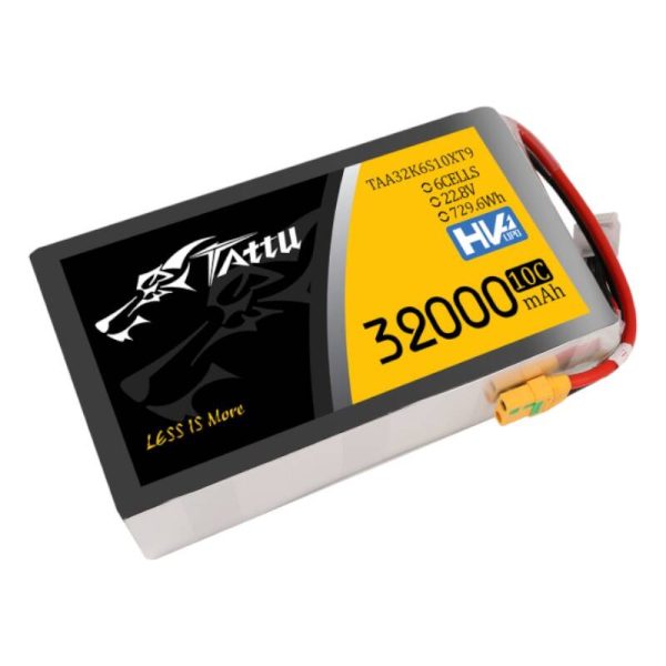 Tattu 32000mAh 22.8V 10C 6S1P Lipo Battery Pack With XT90-S - Image 2