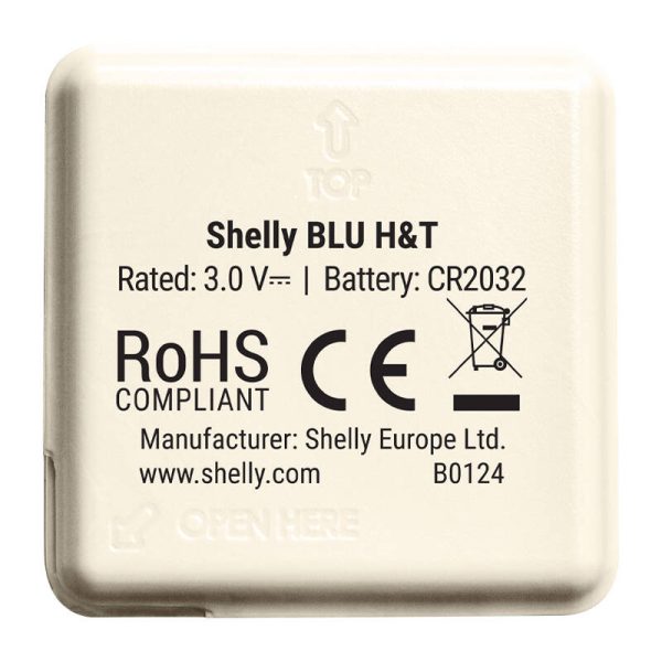 Temperature and humidity sensor Shelly Blu H&T Black (ivory) - Image 2