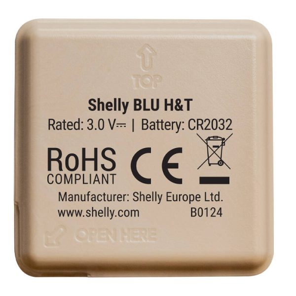 Temperature and humidity sensor Shelly Blu H&T Black (mocha) - Image 3