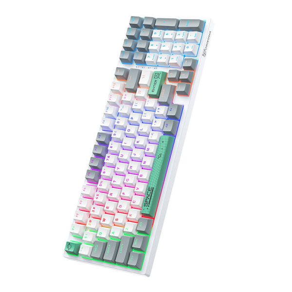 ONIKUMA G38 98 Keys USB Wired Mechanical Keyboard White - Image 4
