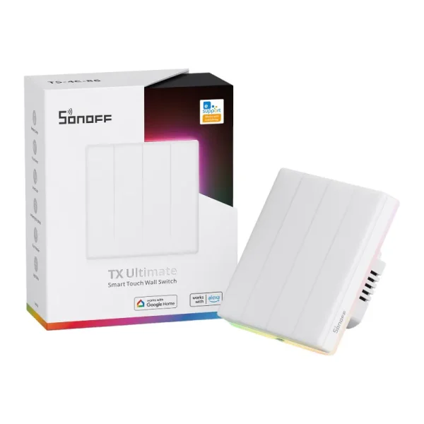 Smart Wi-Fi Touch Wall Switch Sonoff TX T5 4C (4-channel) - Image 4