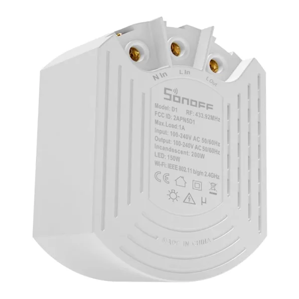 Smart Dimmer Switch Sonoff D1 with RM433R2 remote - Image 3