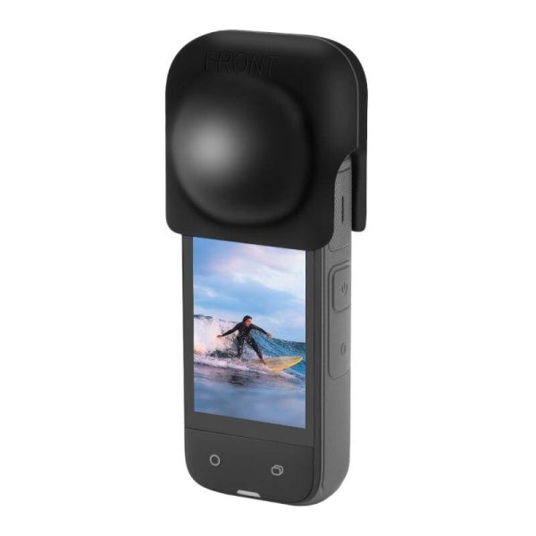 Silicone lens cover PULUZ for Insta360 X4 (black) - Image 3