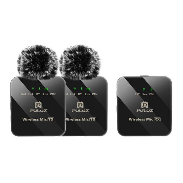 Wireless Lavalier Microphone PULUZ 2 TX + 1 RX - Image 2