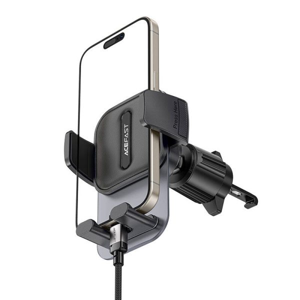 Car holder for air vent, Acefast, D25, (black) - Image 4