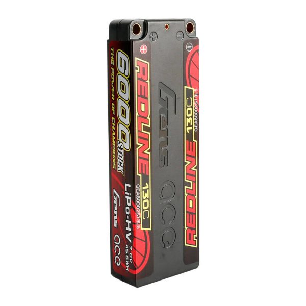 Gens ace Redline Series 6000mAh 7.6V 130C 2S2P HardCase 57# HV Lipo Battery — изображение 3