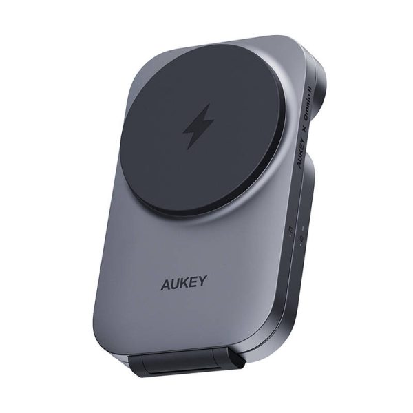 Magnetic Wireless Charger 3 in 1 MagFusion Aukey LC-MC312, 15W Qi2 (gray) - Image 2